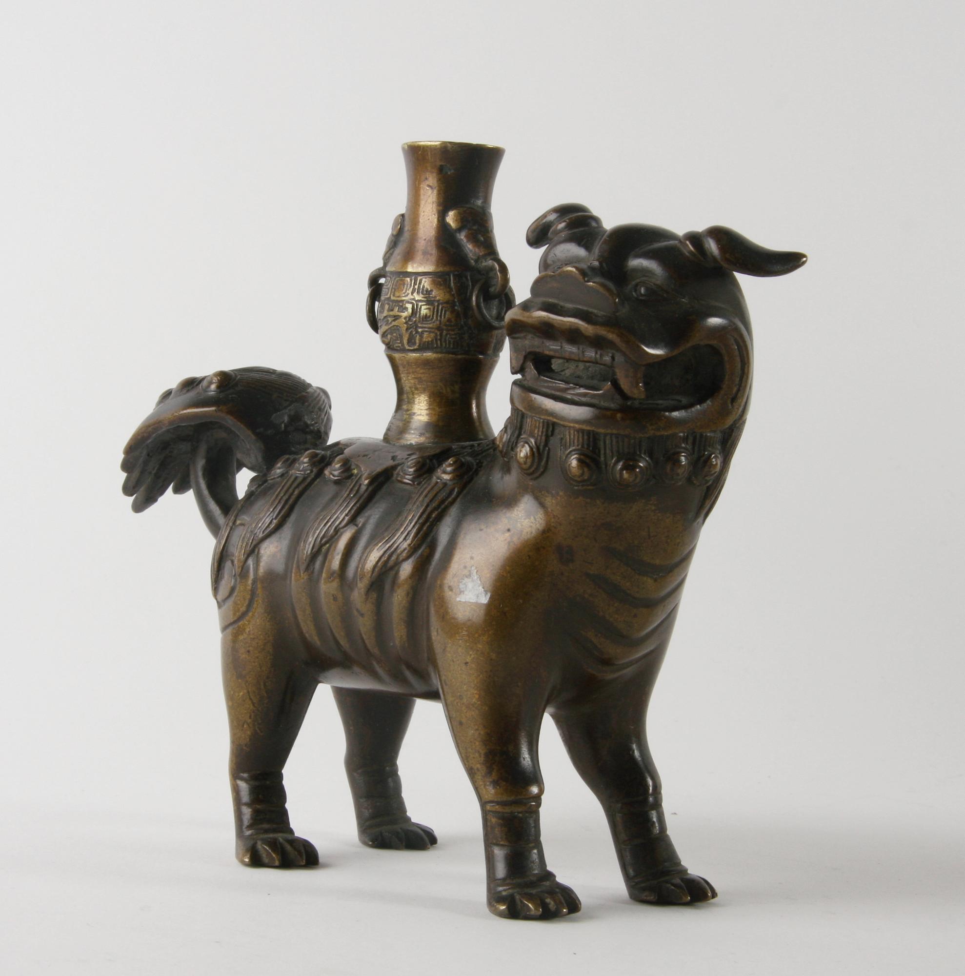 PARTI DIVERSE, 5 delar, brons mm. Orientaliskt. 1900-tal.