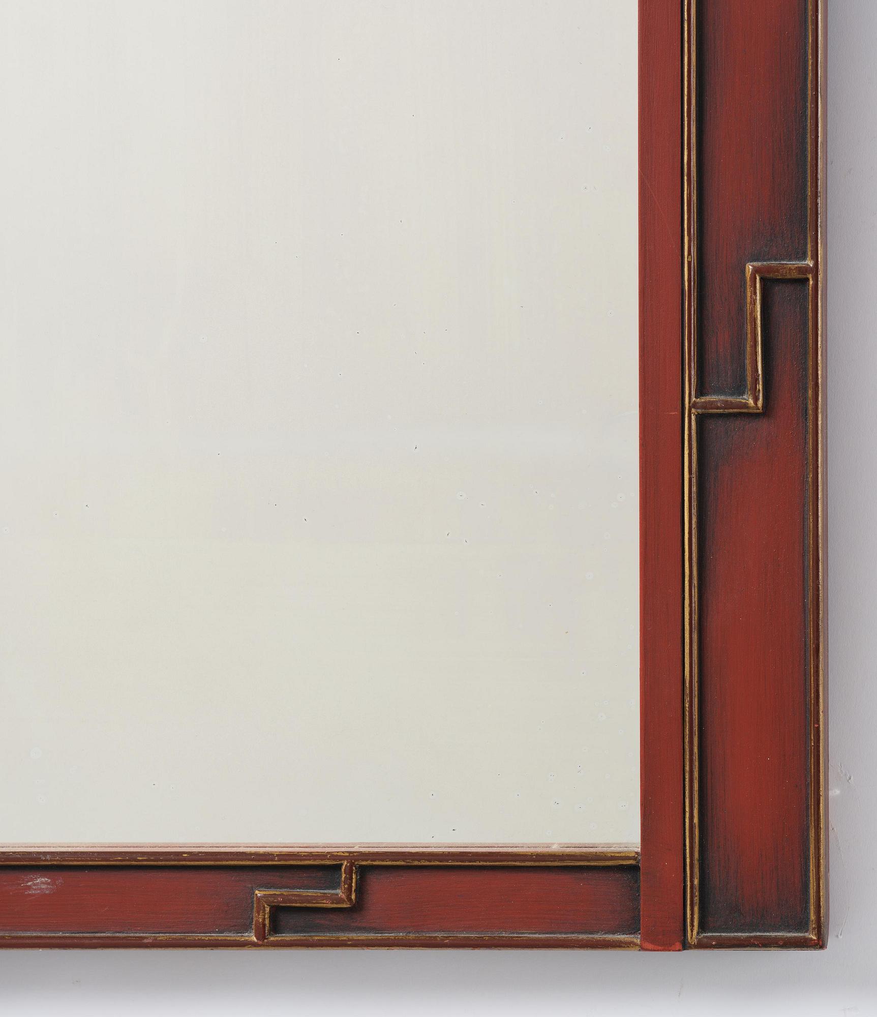 A mirror and chest of drawers from  Carl Johansons Möbleringsaffär, Stockholm, 1920's/30's.