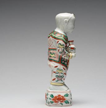 A famille verte figure, Qing dynasty, Kangxi (1662-1722).