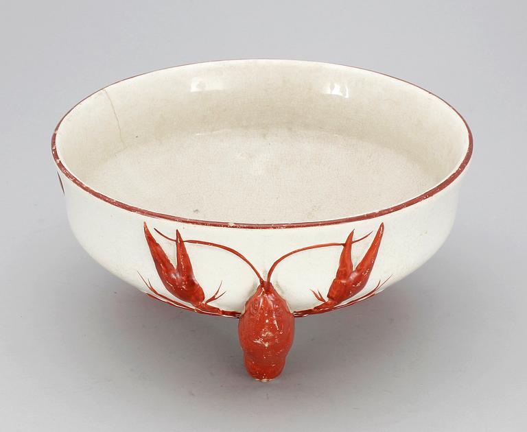 KRÄFTSKÅL, flintgods, Rörstrand, 1900-talets början.