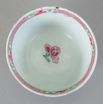 SÅSSNIPA och KOPP, porslin, Kina, 1700-tal.