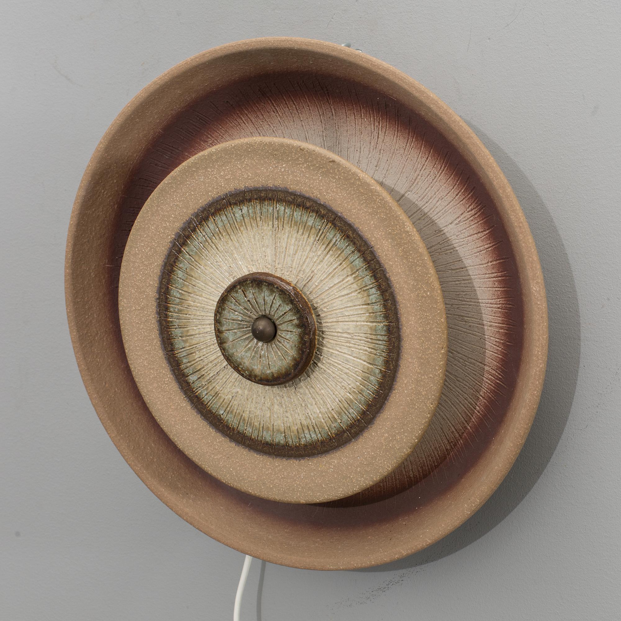 A Söholm wall lamp, later part of the 20th century.