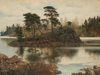 Knut Ekwall, View over lake Sommen, Tranås, Sweden.