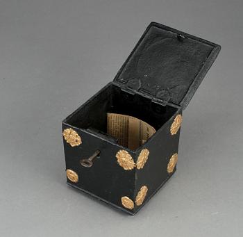 TOBAKSBURK, gjutjärn, 1800-tal.