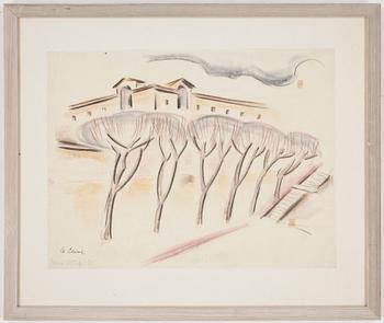 Agnes Cleve · AGNES CLEVE, pastell, Signerad o daterad 21 feb 1922.