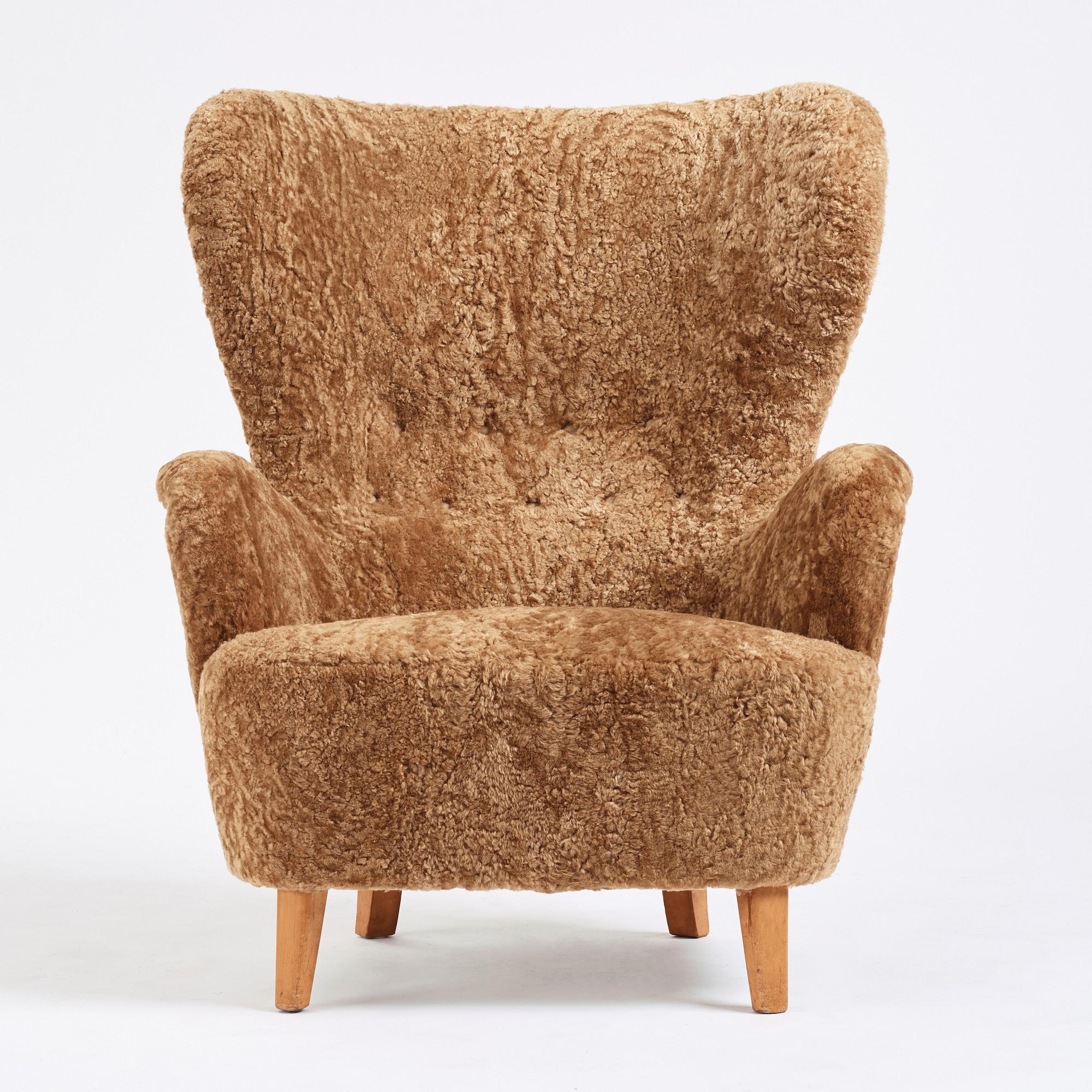 Otto Schulz, fåtölj, Boet, Swedish Modern, Boet Göteborg 1940-tal.