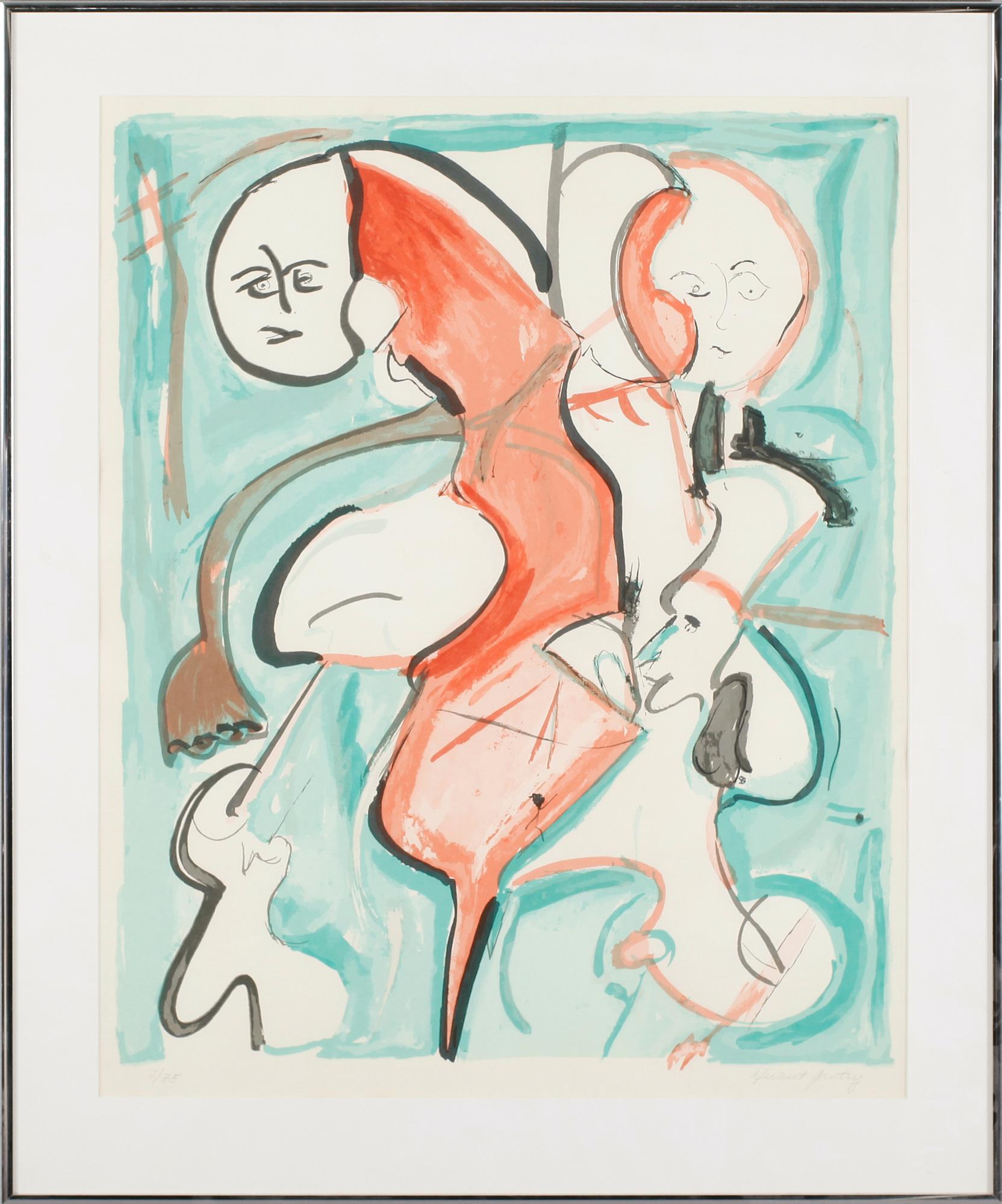 HERBERT GENTRY, färglitografi, signerad, numrerad 7/75.