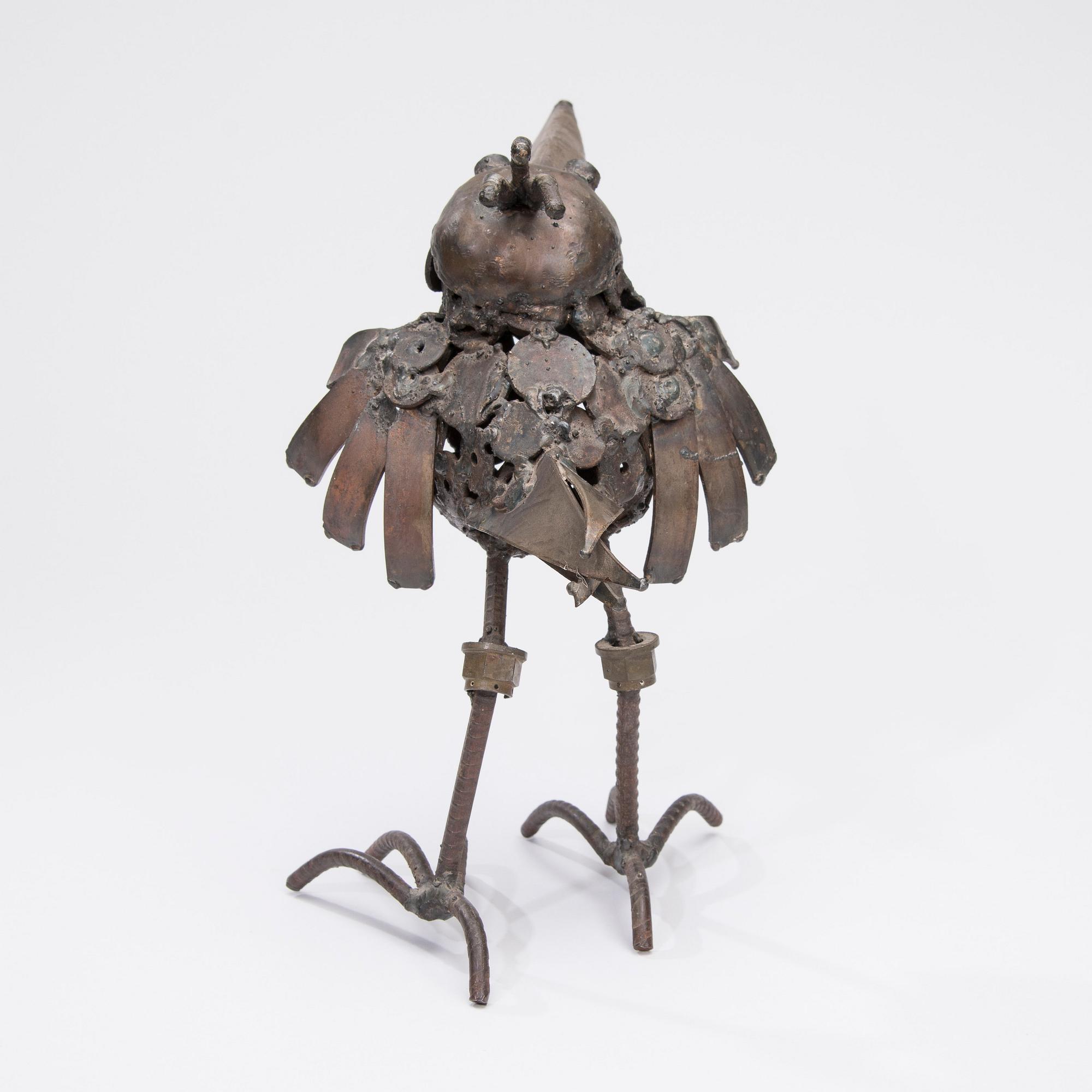 VEIKKO HAUKKAVAARA, skulptur, metall, signerad VH och daterad -76.