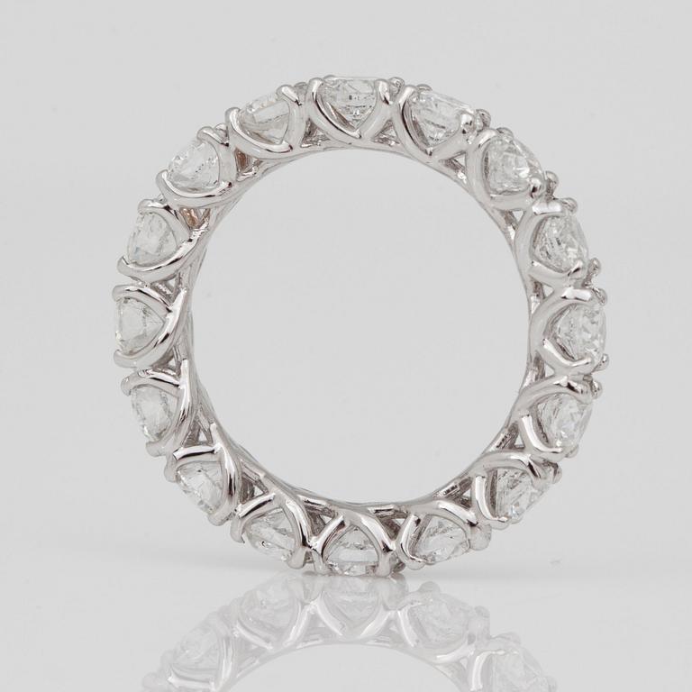 A circa 3.75ct brilliant-cut diamond eternity ring.