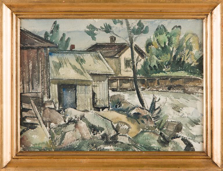 Tyko Sallinen, Vy vid å.