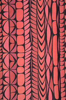 STIG LINDBERG, textil "Sektion", Ljungbergs textil, 1950-tal.