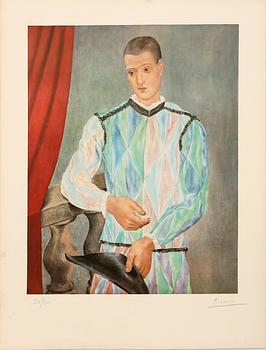 Pablo Picasso, efter "Harlequin", ur Barcelona-sviten 1966.