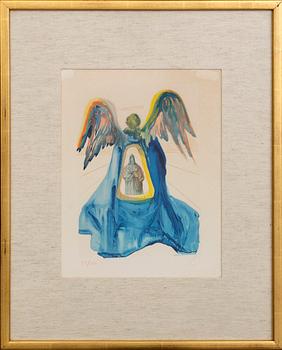 SALVADOR DALÍ, lithograph in colours signed and numbered 89/150.