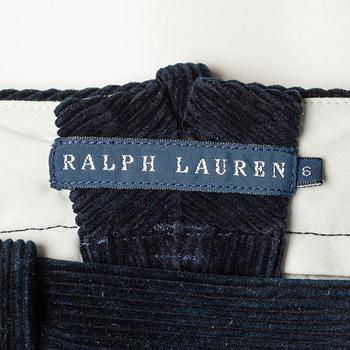 Three pair of trosers by Ralph Lauren.