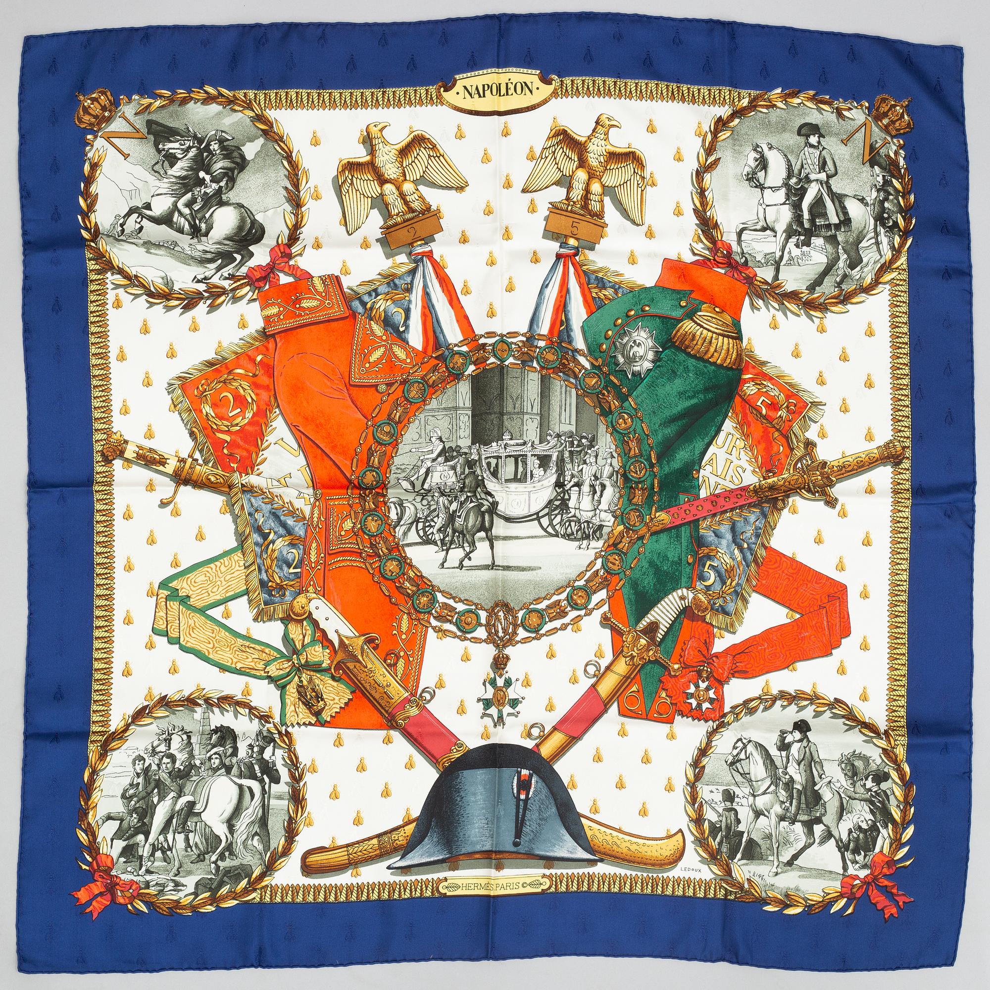 Hermès, scarf, "Napoleon".