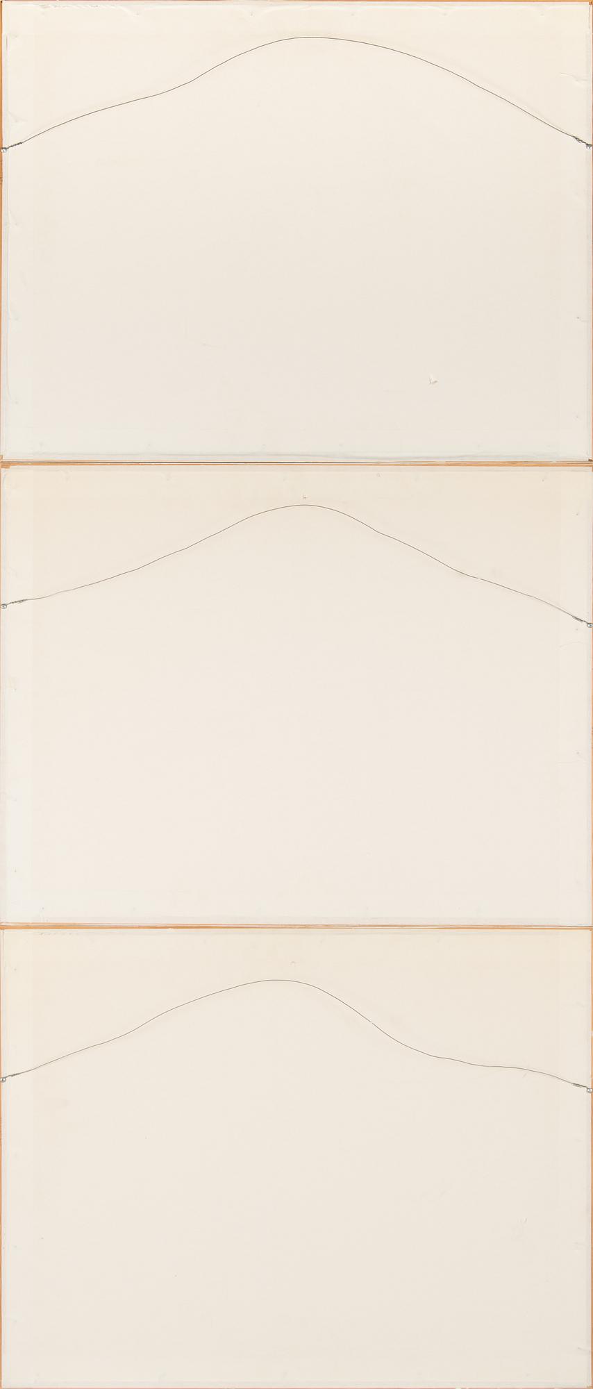Risto Suomi, triptych, mixed media, signed and dated -84.