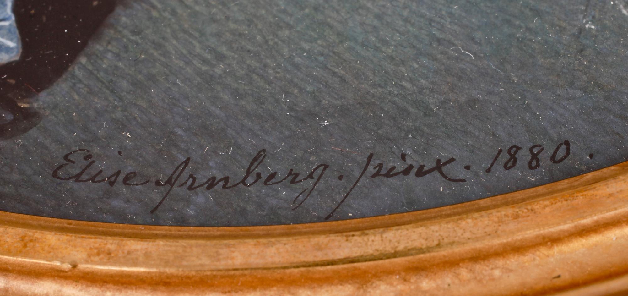ELISE ARNBERG, gouacher, ett par. Sign samt en dat 1880.
