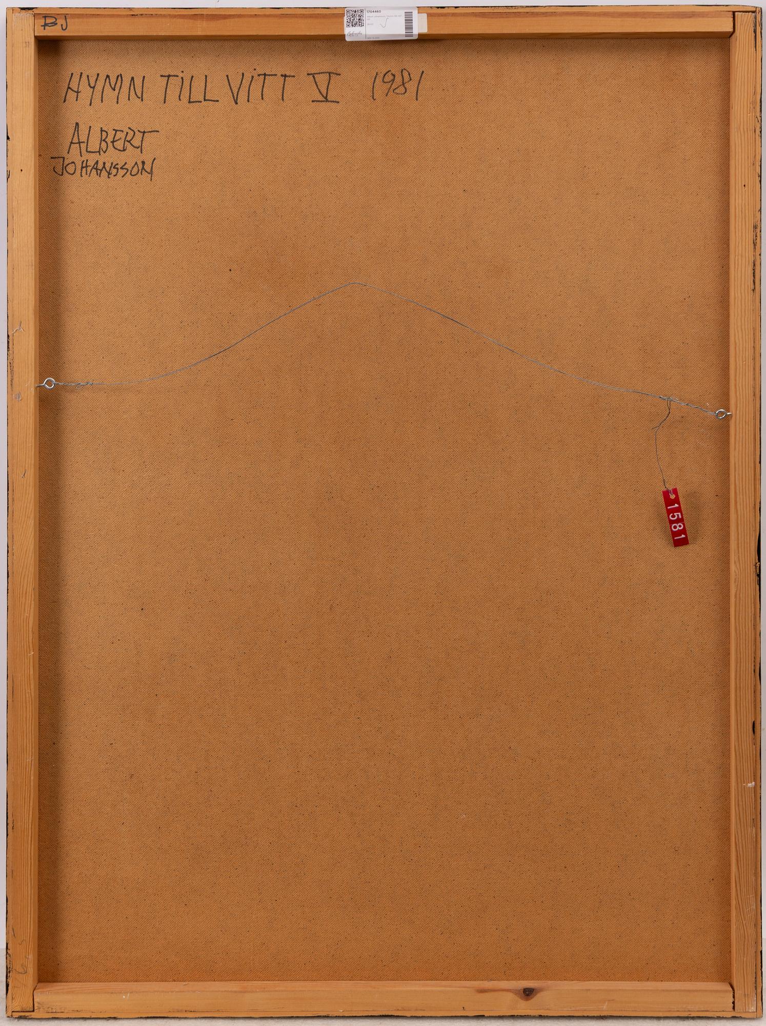 Albert Johansson, "Hymn till vitt V".