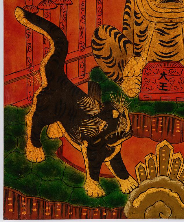 Toan Nguyen Duc, "Five Tigers"/"Cinq tigres", 1985.