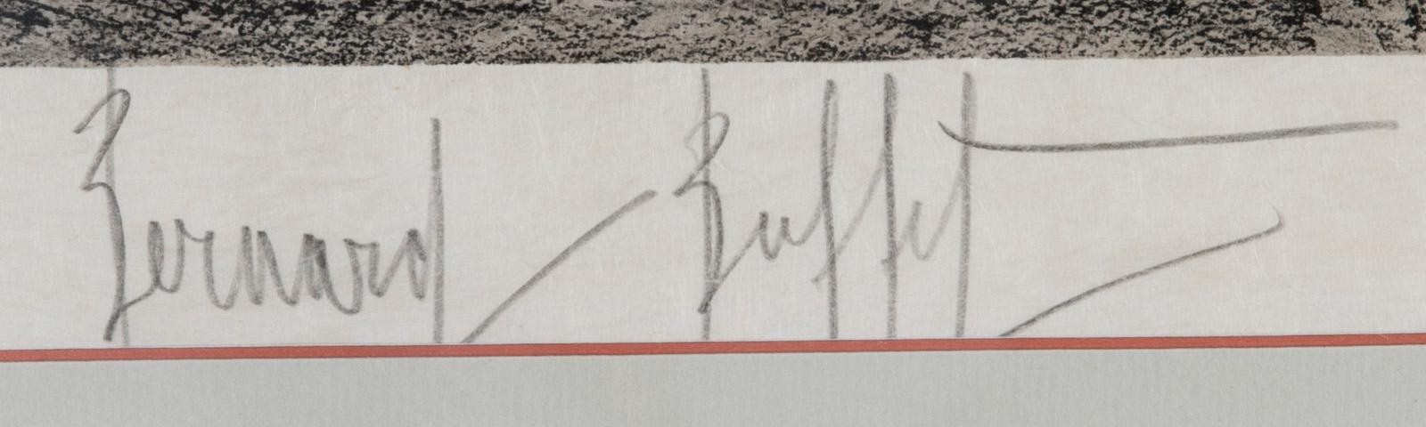 BERNARD BUFFET, litografia, signeerattu.