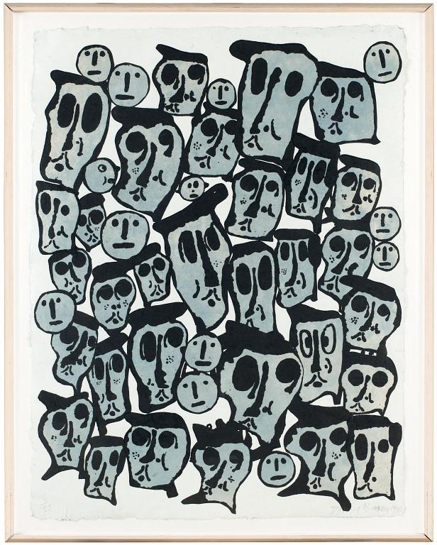 Donald Baechler, "Crowds".