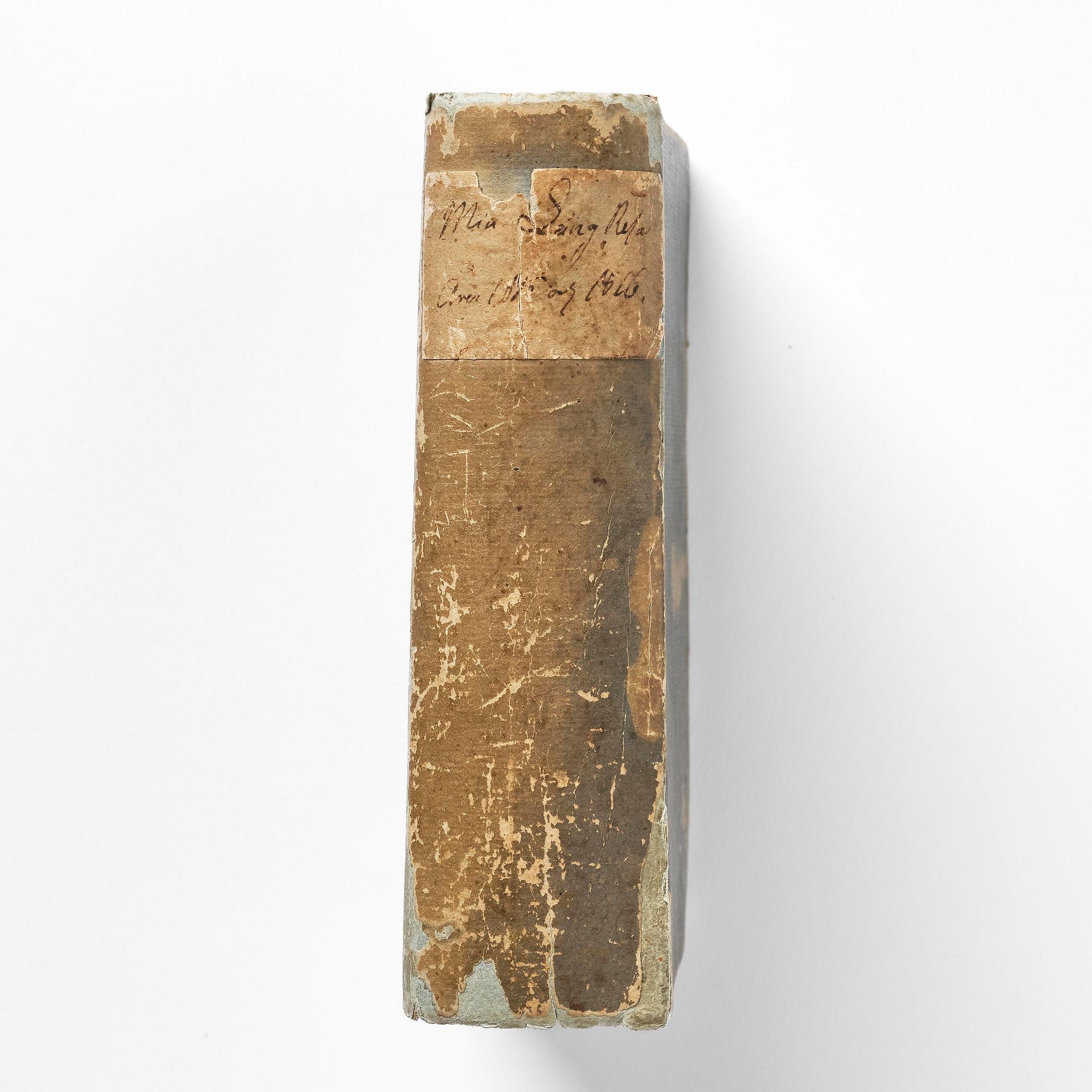 Unik handskriven journal från Nils Wilhelm af Grubbens sjöresa till St. Barthélemy 1815-16.