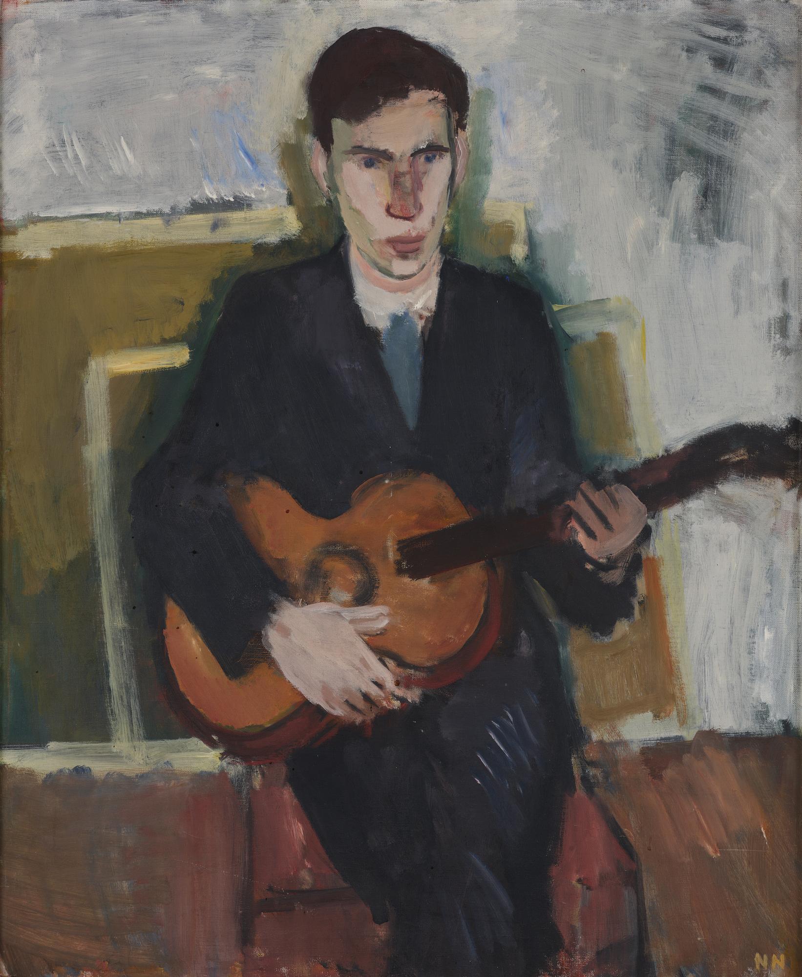 Nils Nilsson, Man with guitar (the artist's brother Gunnar).