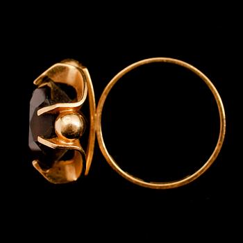 RING, 18 k guld, Kupittaan Kulta, Finland, 1960/70-tal.