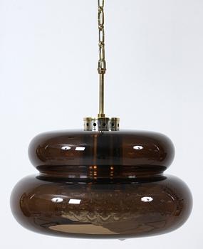 TAKLAMPA, "RD 2177/117", Carl Fagerlund, Orrefors, 1970-talets mitt. H 25.