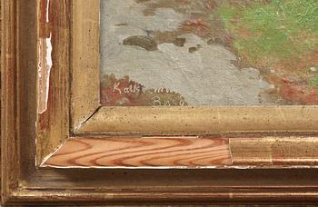 GOTTFRID KALLSTENIUS, olja på pannå, sign o dat 1895.