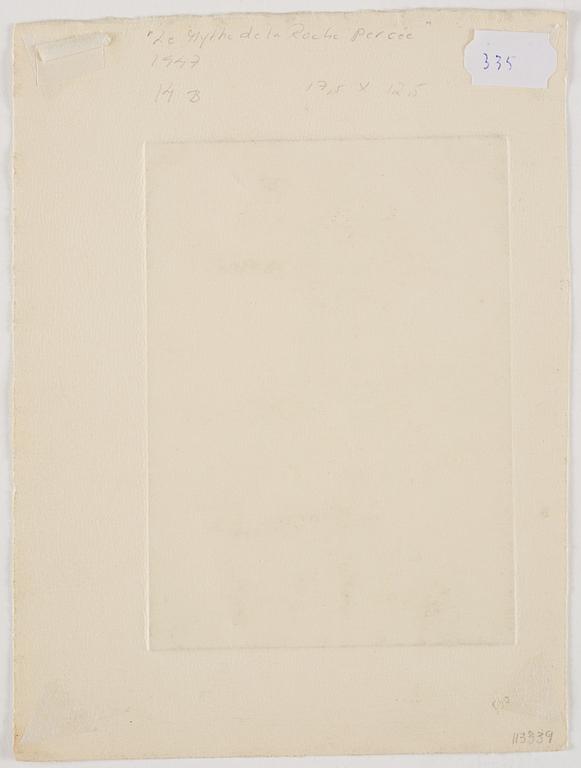 Yves Tanguy, "Composition B, from Le Mythe de la Roche percée".