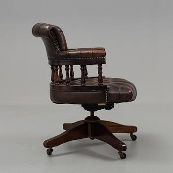 a english style desk chair from the second half of the 20th century.