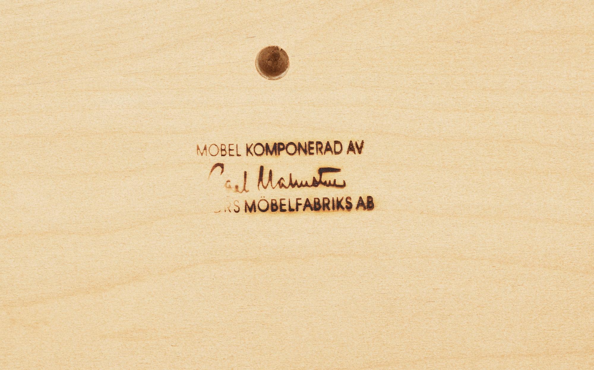 SOFFBORD, brännmärkt Carl Malmsten, 1900-tal.