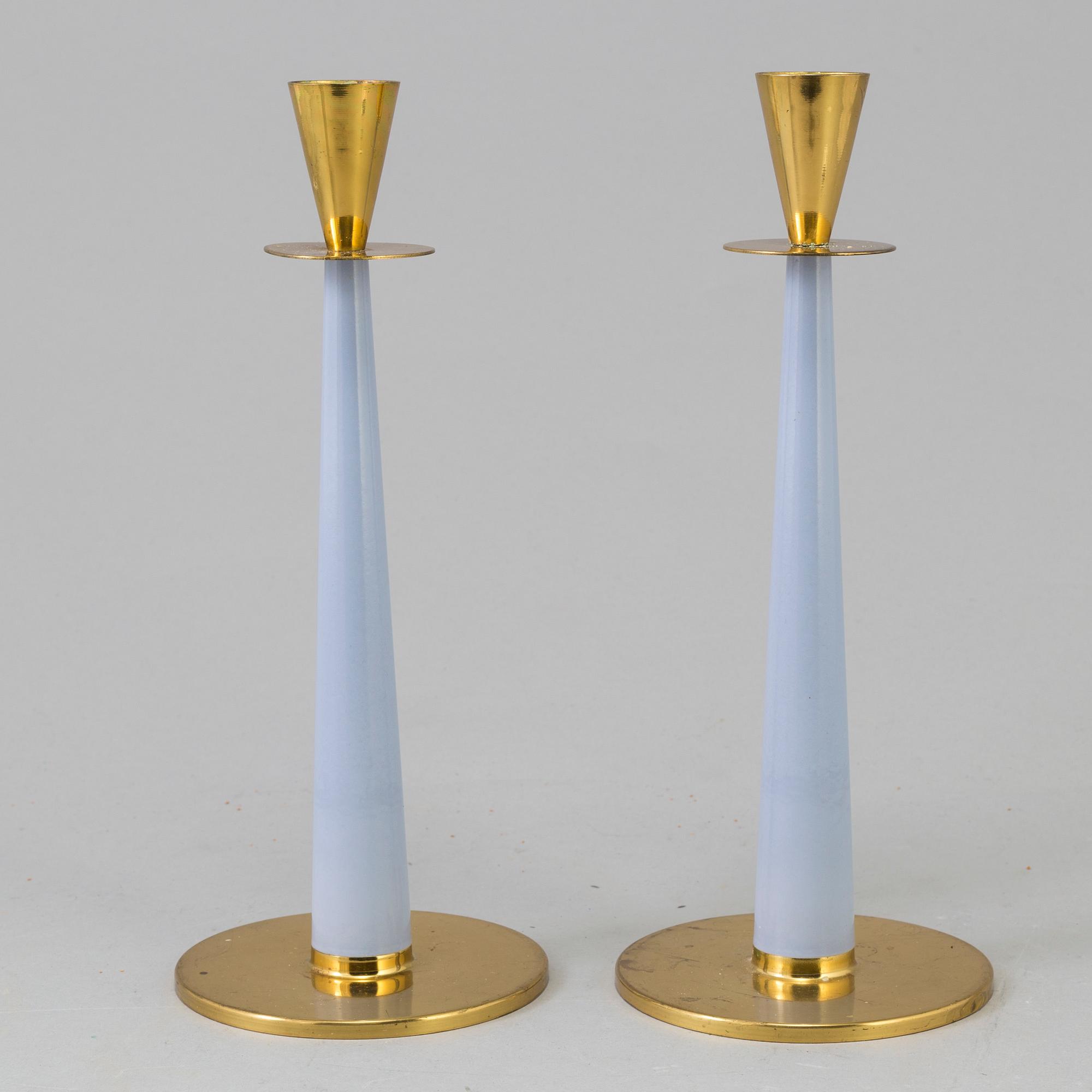 LJUSSTAKAR, ett par, Nils Johan, omkring 1900-talets mitt.