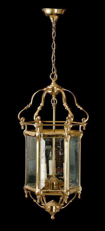 TAKLYKTA, mässing, Louis XVI-stil, 1900-tal. H 85.