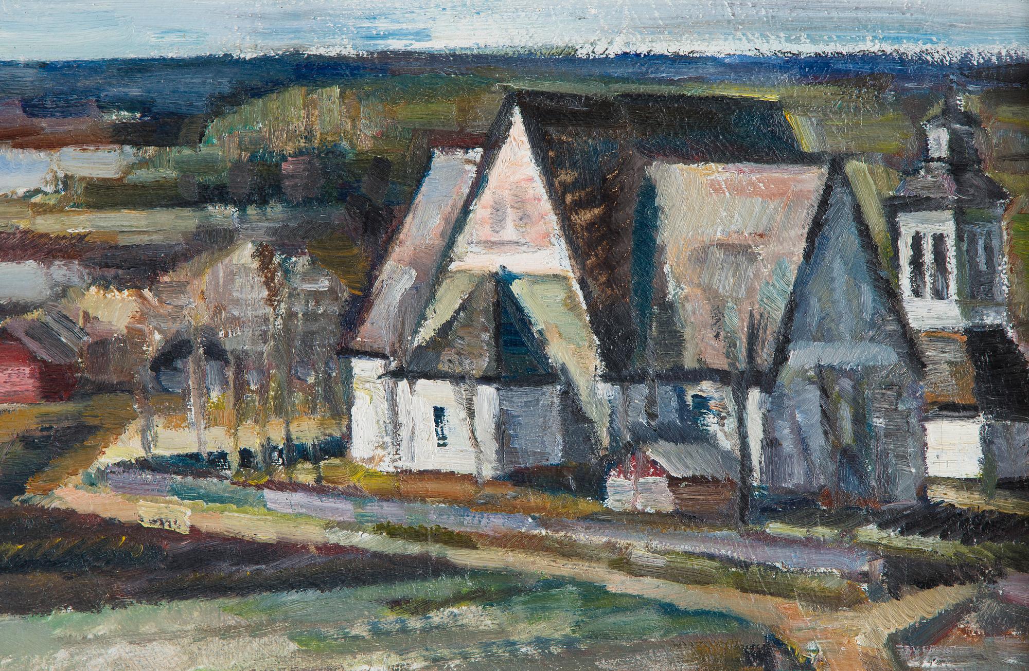 Mikko Carlstedt, Vy med Sääksmäki kyrka.