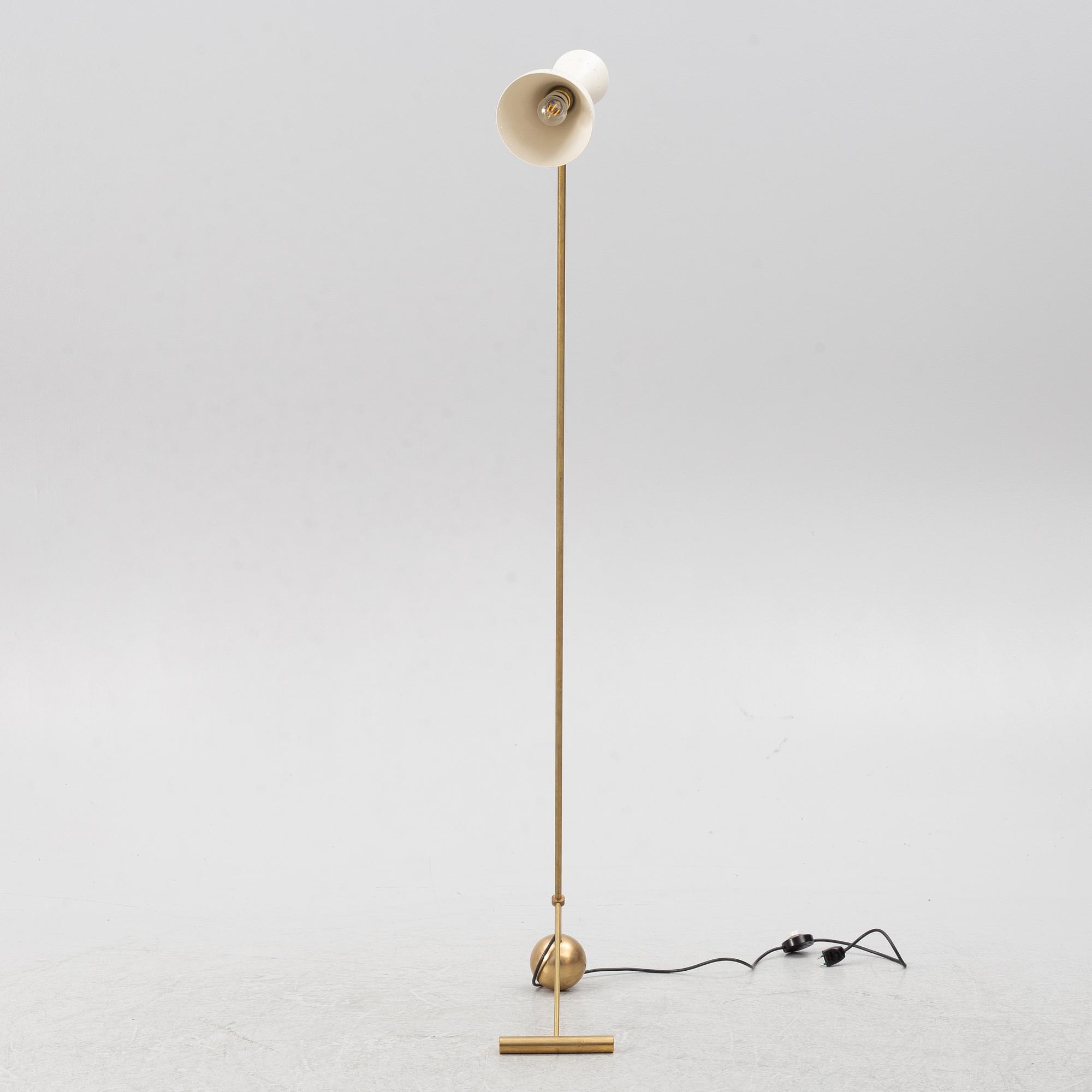 Floor lamp, "Diabolo White", Luci, Parma, Italy.