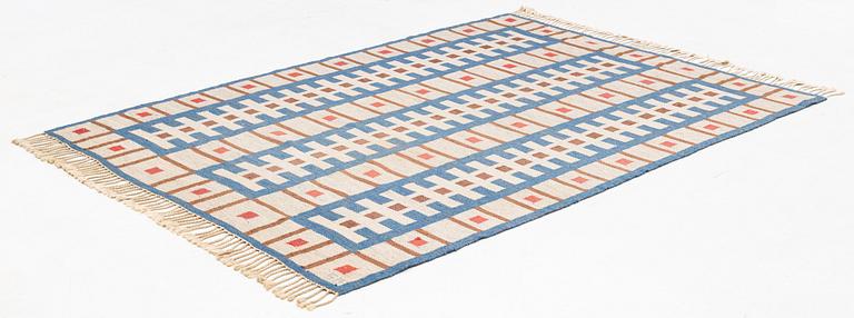Sigvard Bernadotte, a carpet, flat weave, ca 230 x 160 cm, signed SB.