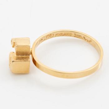 Björn Weckström, ring, 18K guld, Finland, för Lapponia.