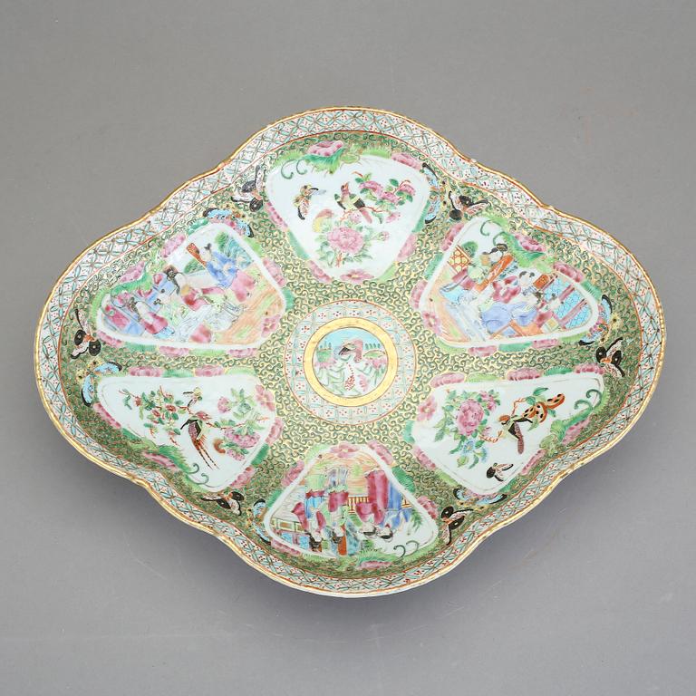 FAT, porslin, Kanton, Kina, Qingdynastin, 1800-tal.