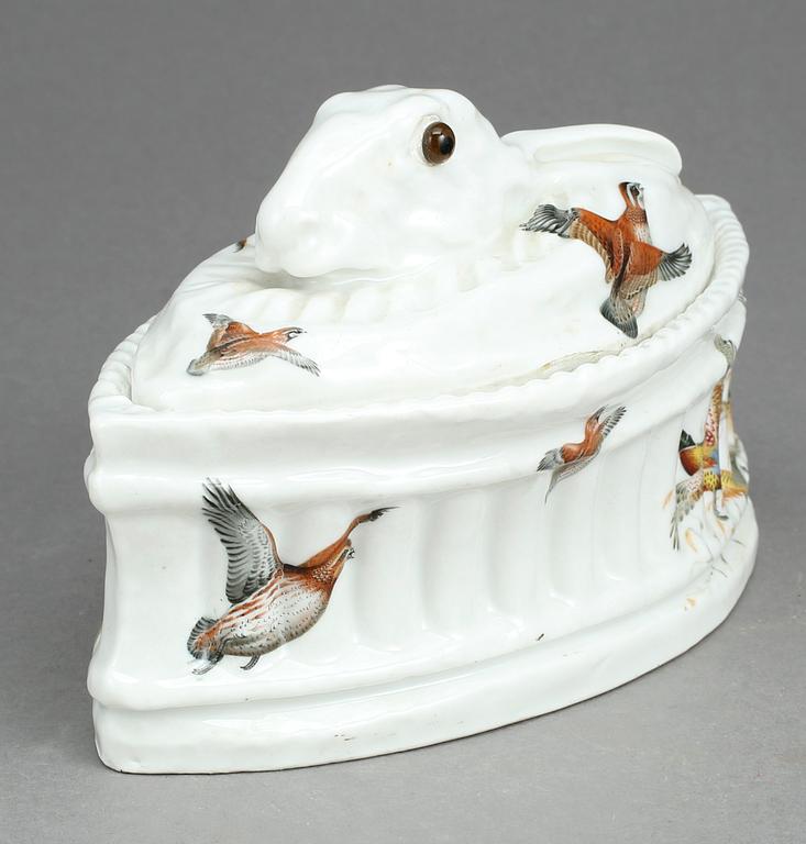 TERRIN, porslin, sannolikt Frankrike, 1800-tal.