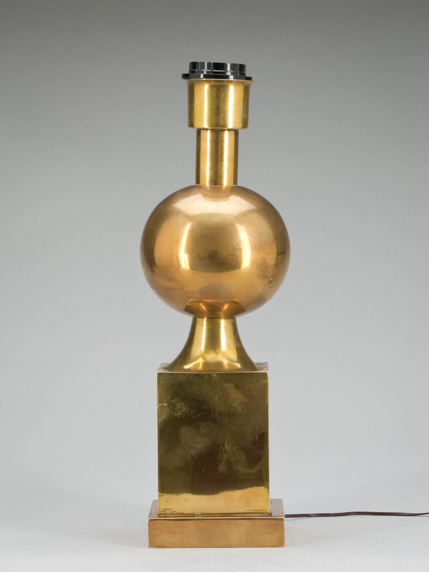 BORDSLAMPA, mässing, Italien.