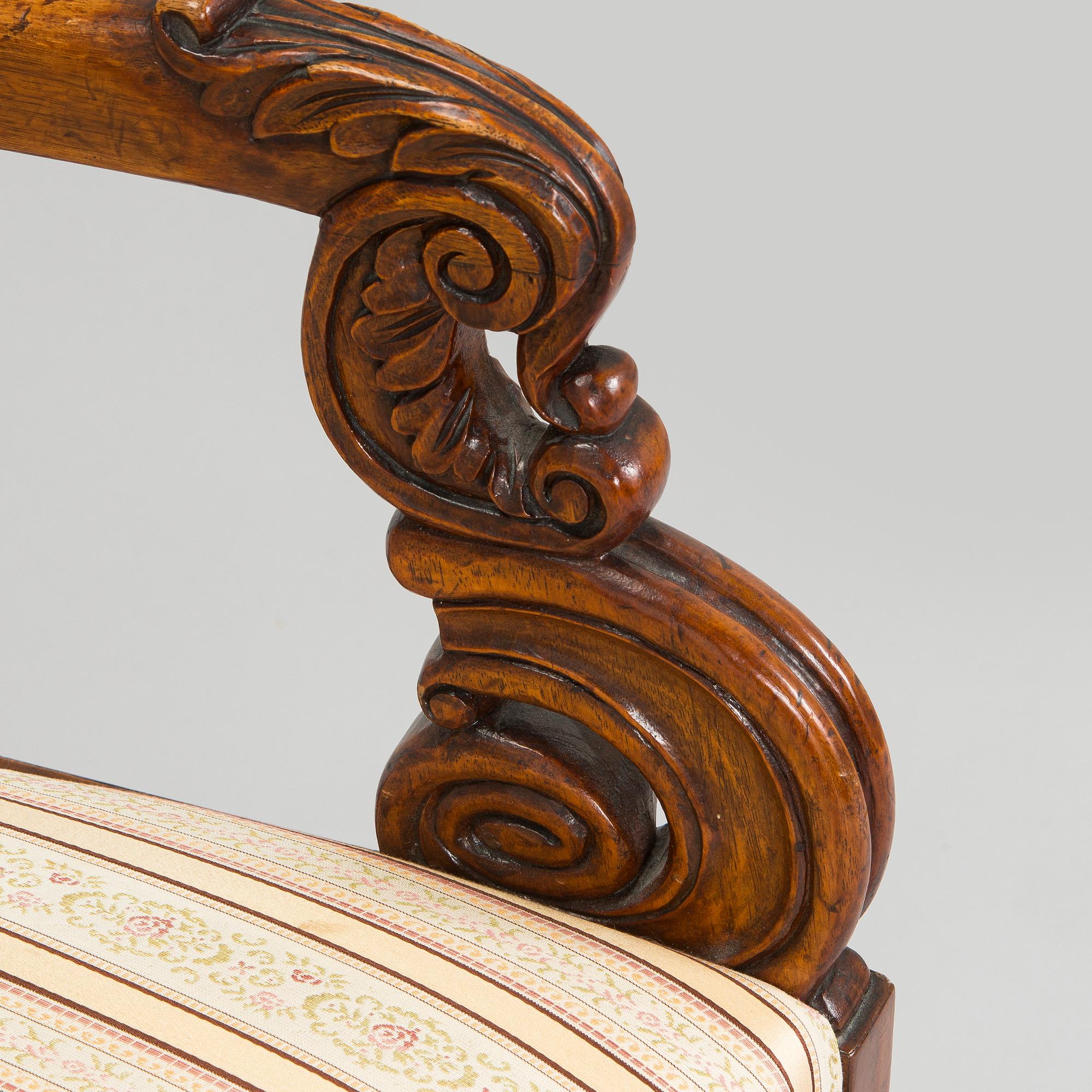 Nojatuolipari, Biedermeier, 1820-40-luku.