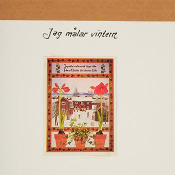 Stina Sunesson, "Jag målar vintern" (I paint the winter).