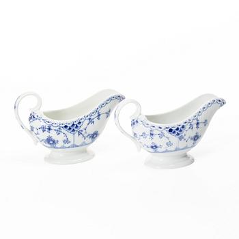 Royal Copenhagen, servisdelar 4 st, "Musselmalet", Danmark.