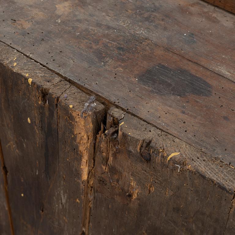 A Swedish provincial wall hanging cabinet, 1833.