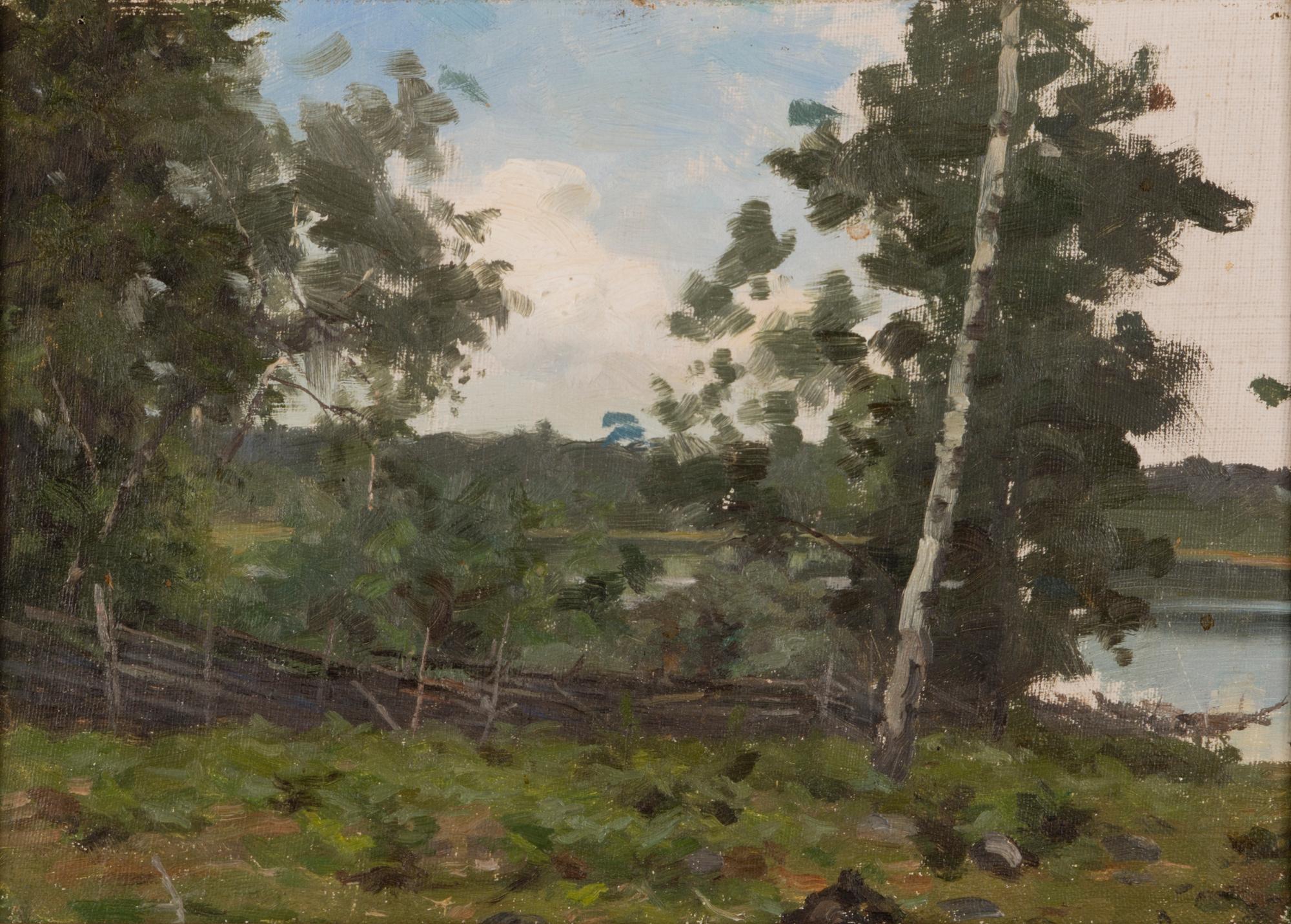 FREDRIK AHLSTEDT, oil on canvas, fastened on board, not signed.