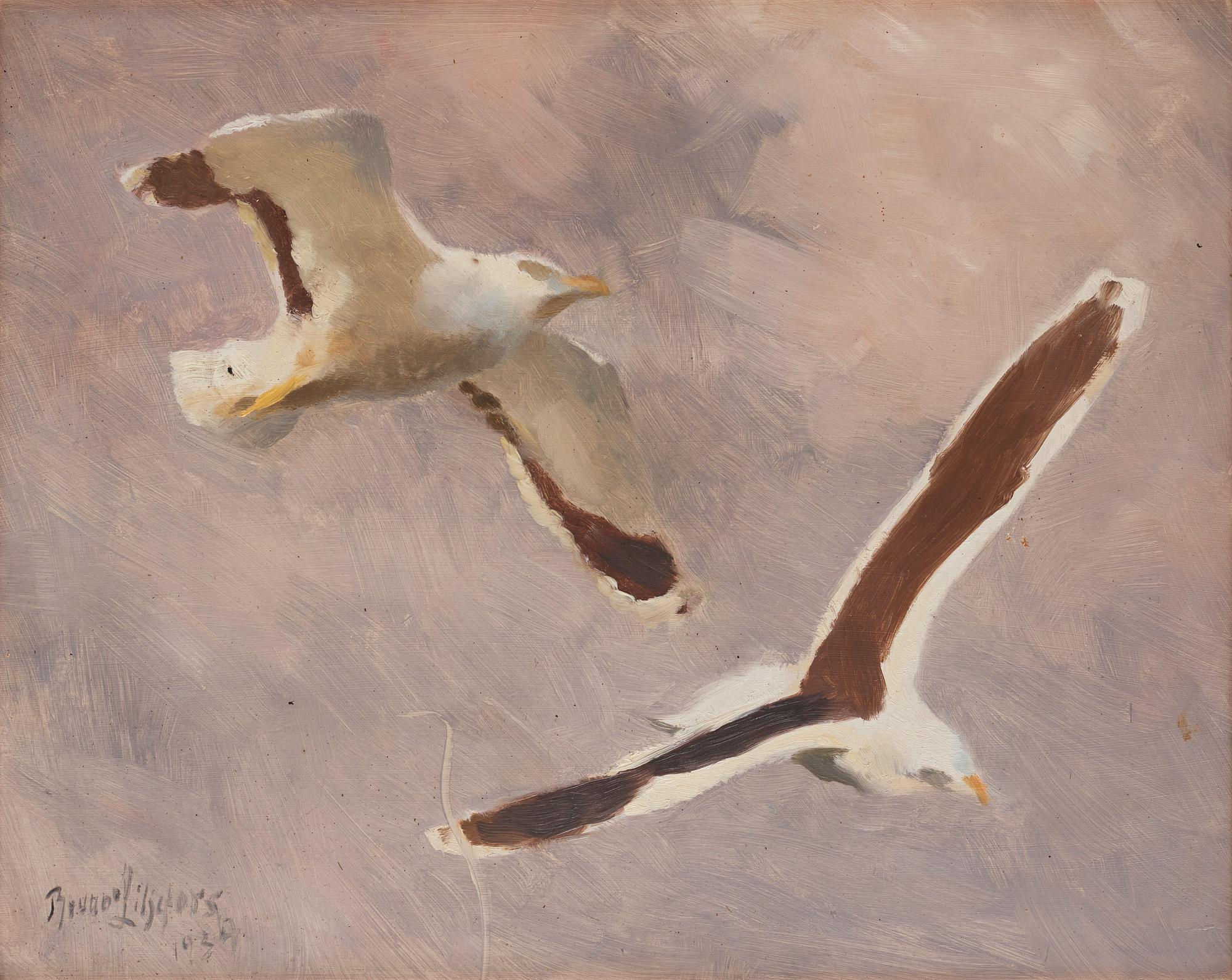 Bruno Liljefors, Flygande trutar.