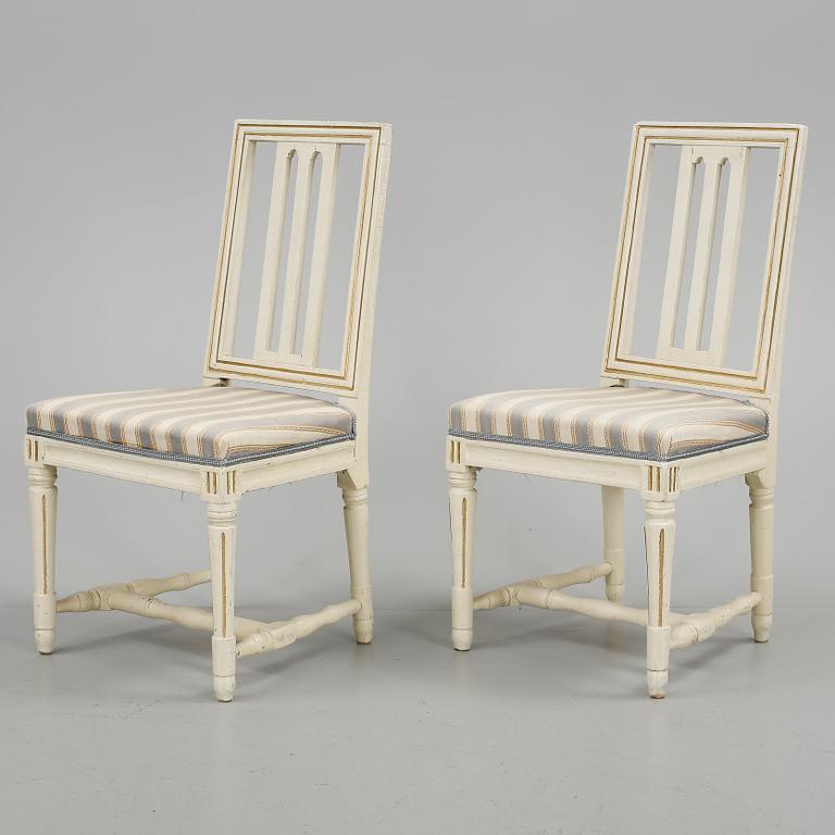 STOLAR, ett par, gustavianska, 1700-tal.