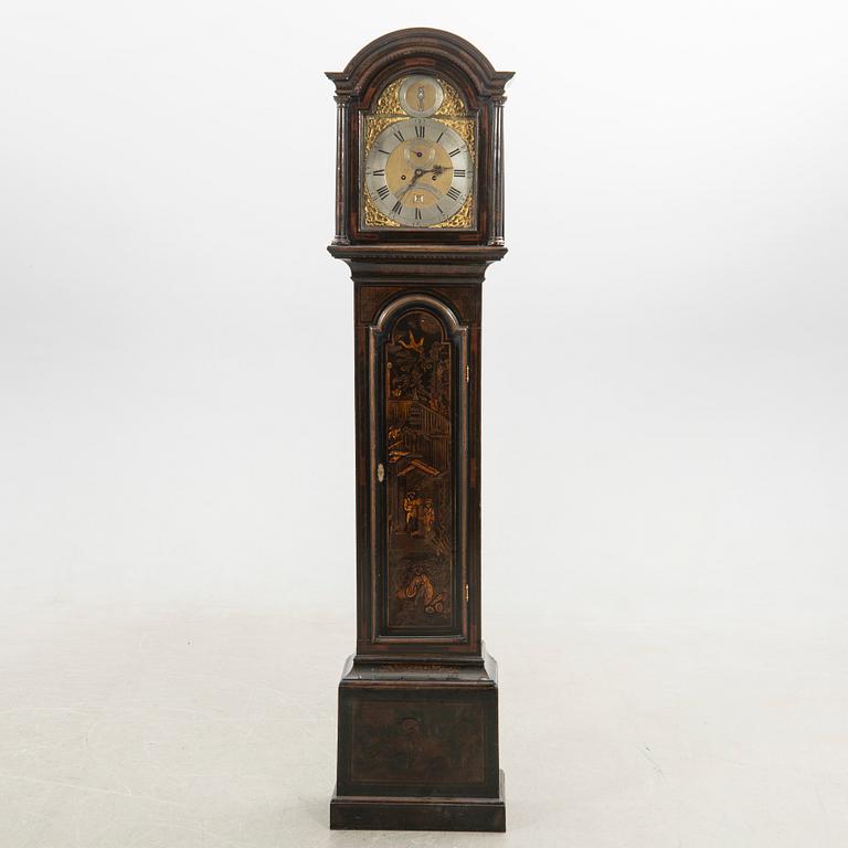 Longcase clock, James Scholefield, London, England, 18th century.
